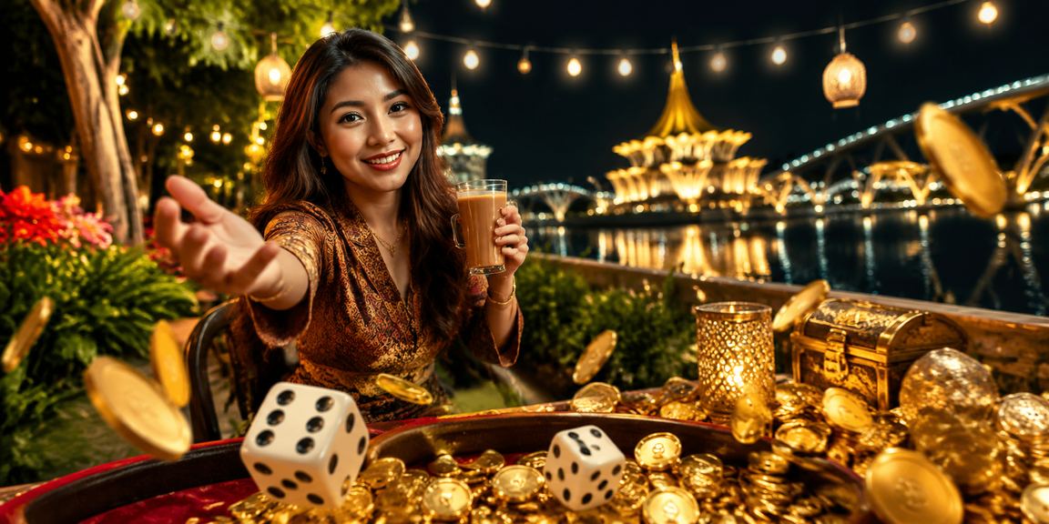 Pemain Kuching menikmati permainan dadu digital melalui platform fly99